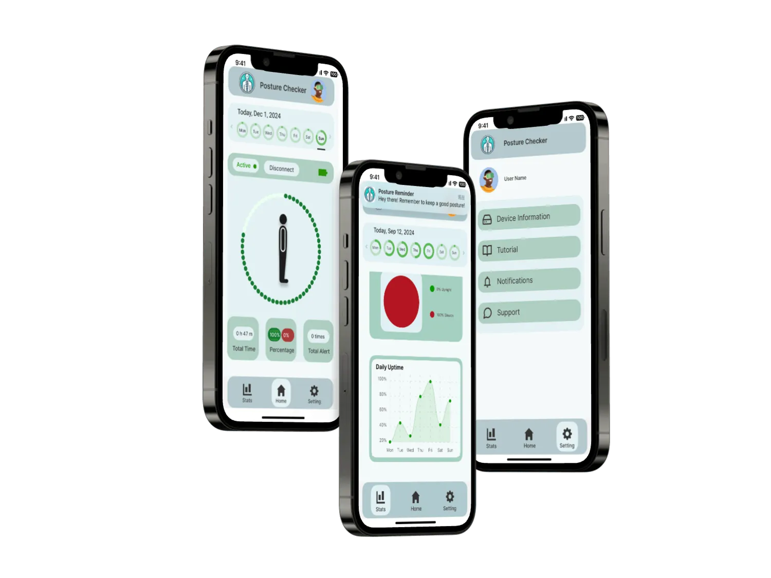 Posture Checker 应用界面